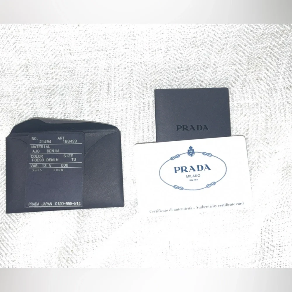 Prada Dark Blue Denim Tote - Picture 4 of 4